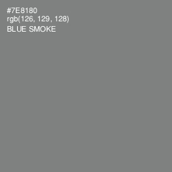 #7E8180 - Blue Smoke Color Image